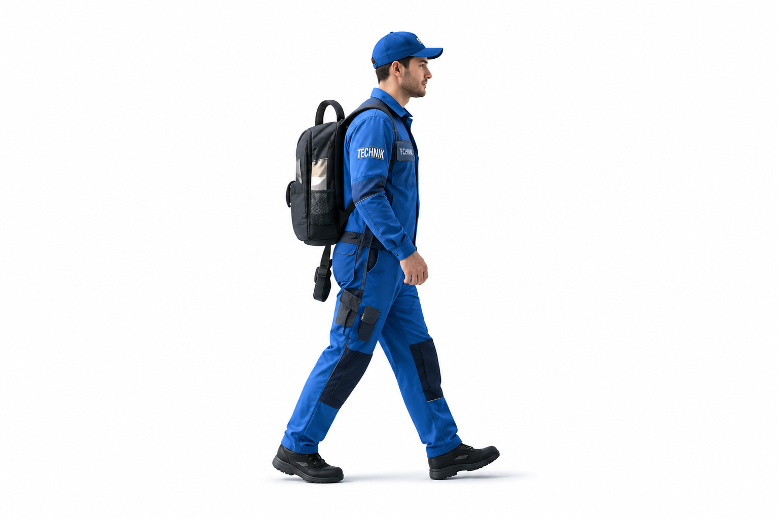 Technische Fachkraft auf dem Weg ins Unternehmen